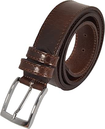 Cotton Belt Cinturón para hombre de piel auténtica y piel ...