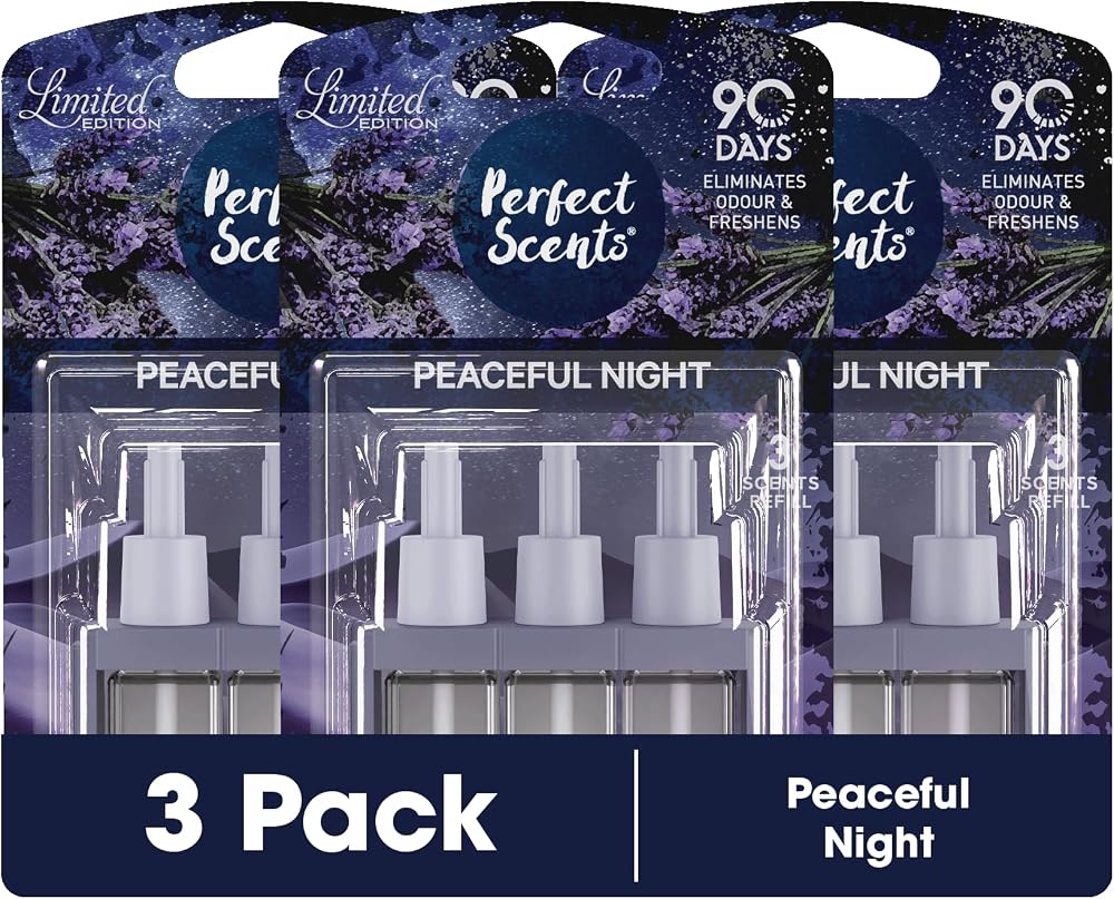 Perfect Scents 3 Scents Air Freshener Refill Compatible with 3volution Peaceful