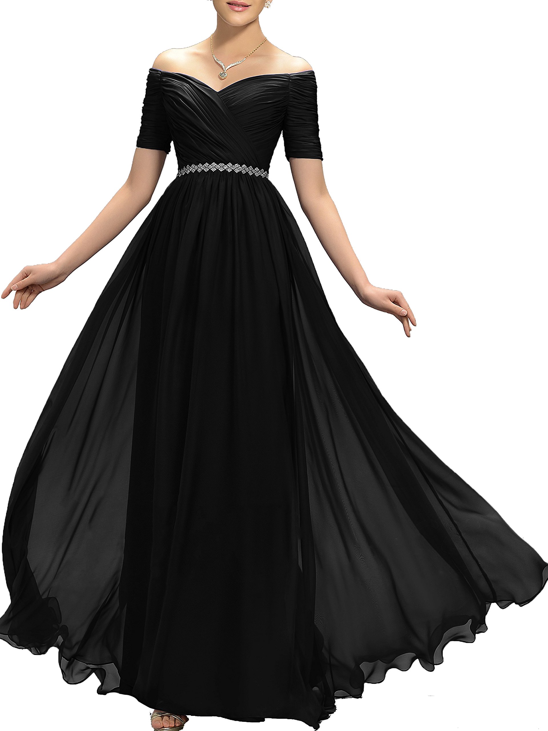 Lily Wedding Womens Off Prom Bridesmaid Dress Long Aline Evening Gown Tb32