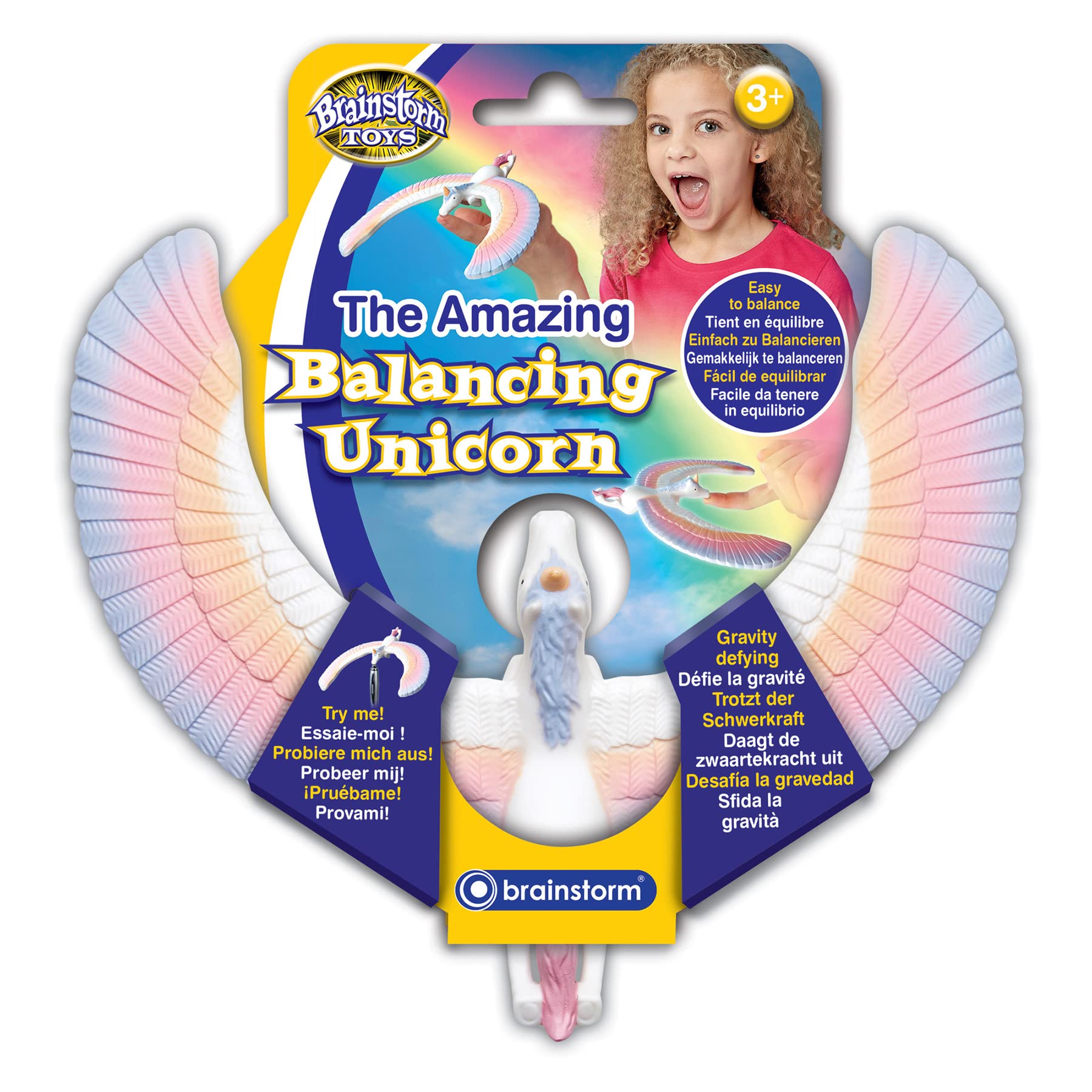 Brainstorm Toys The Amazing Balancing Unicorn – Gravity Defying Unicorn Balance Toy, Interactive Educational STEM Toy for Kids