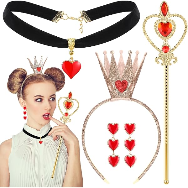 Amazon.com: Blithween 6Pcs Queen Costume Accessories Set 