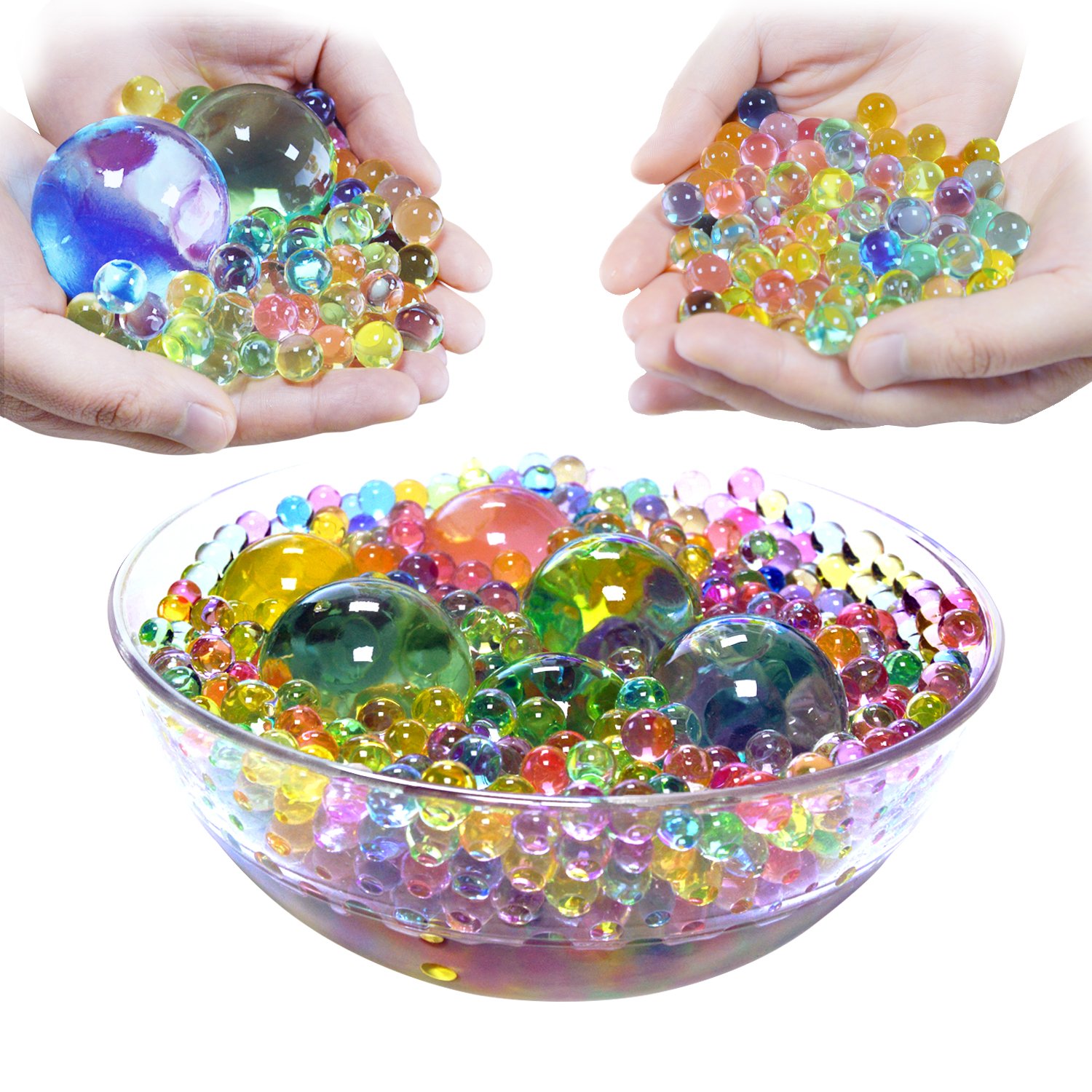 Water Beads Pack (50000 Beads /15Large Jumbo Beads /10 Balloons) Rainbow Mix 600316919296 eBay