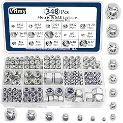 Vifmy SAE & Metric Nylon Insert Lock Nuts