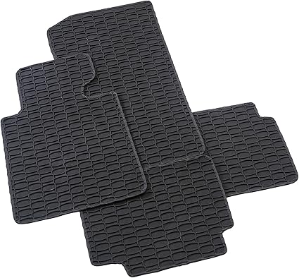 intermats 2 DE 3 puertas. Goma Auto felpudos M. fußst. 3032 Negro
