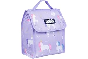 Wildkin Kids Insulated Lunch Bag – Reusable, Ideal for Hot/Cold Snacks, School & Travel - Unicorn