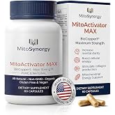 MitoSynergy MAX Bioavailable Copper Supplement, BioCopper1 Cuprous Nicotinic Acid, Chelated Copper 2mg, Bio Active Capsules for Energy, Mental Clarity, Healthy Aging, NAD+ and NMN Support, 60 Count