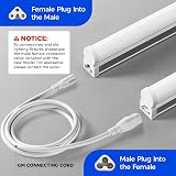 Barrina 4ft LED Batten Light Pack of 8 2200lm 6500K T5 Garage Ceiling Wall view 4