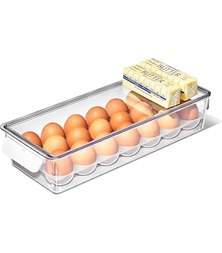 Boîte de rangement pour œufs, boîte de rangement à 12/18 compartiments, support transparent anti-collision empilé, bac de conservation transparent pour réfrigérateur, ouverture