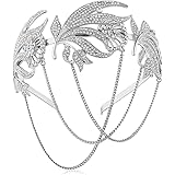 MINTIME Art Deco jaren 20 flaper hoofddeksel Roaring jaren 20 Great Gatsby Feather hoofdband Flaper Gatsby accessoires