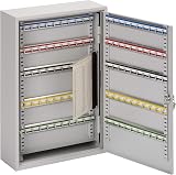 Burg-Wachter KC100H Heavy Duty Double Door Key Cabinet 100 Hooks Grey view 3