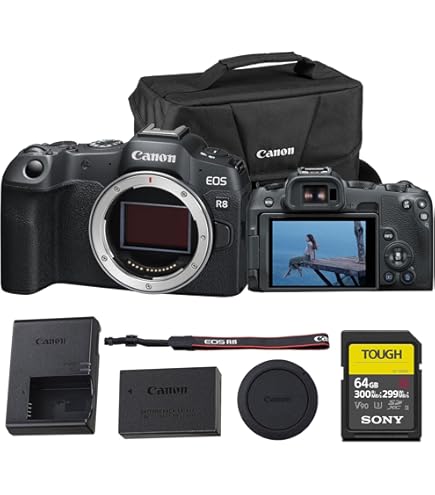 Amazon.com : Canon EOS R8 Camera Bundle with 24-50mm + 420-800mm