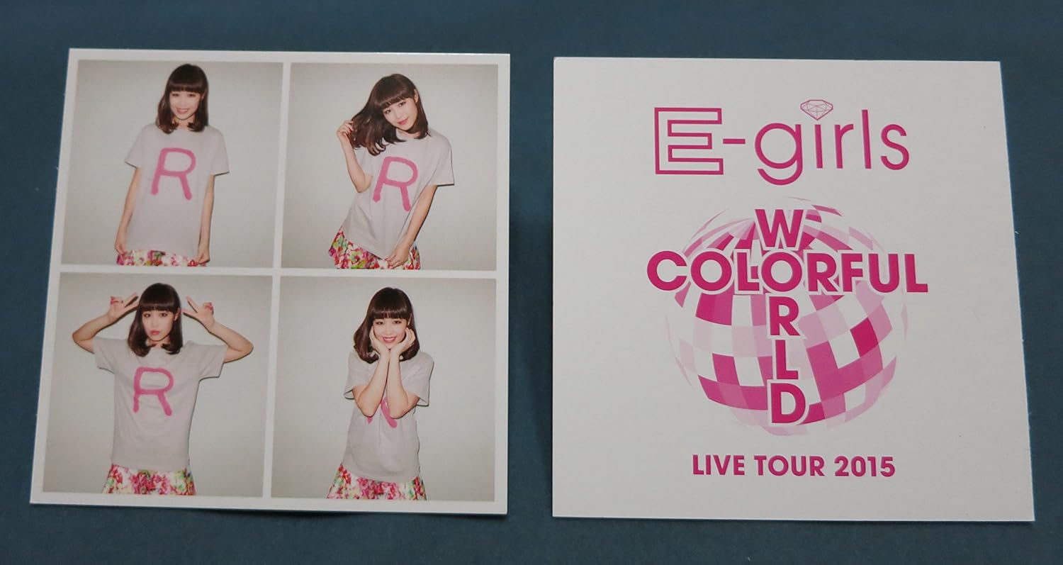 Amazon E Girls 鷲尾伶菜 Live Tour 15 Colorful World Exile Tribe Station ライブ会場限定 ゴムブレス特典 フォトカード アイドル 芸能人グッズ 通販