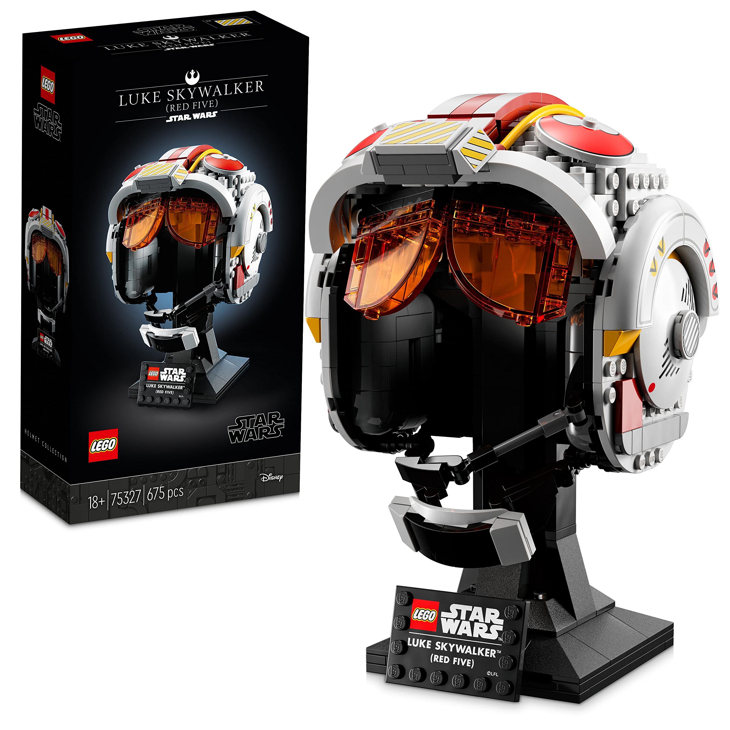 Lego 75327 Star Wars Le Casque Red Five De Luke Skywalker, Kit De Construction De Modèle Réduit À Collectionner, Maquette À Construire, Décoration Et Cadeau Pour Adultes