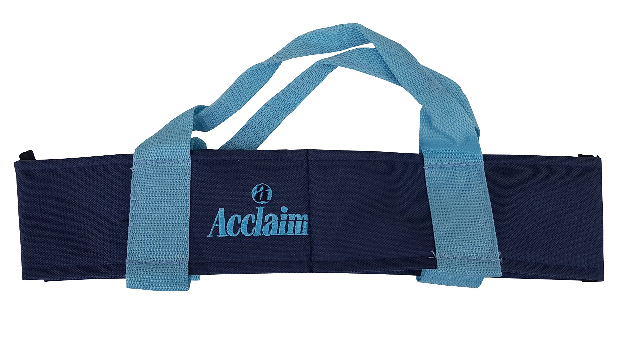 Acclaim Chatton Padded Classic 2 Bowls Nylon Carrier For Level Green Lawn Flat Short Mat Indoor & Outdoor Bowling (Navy/Sky)