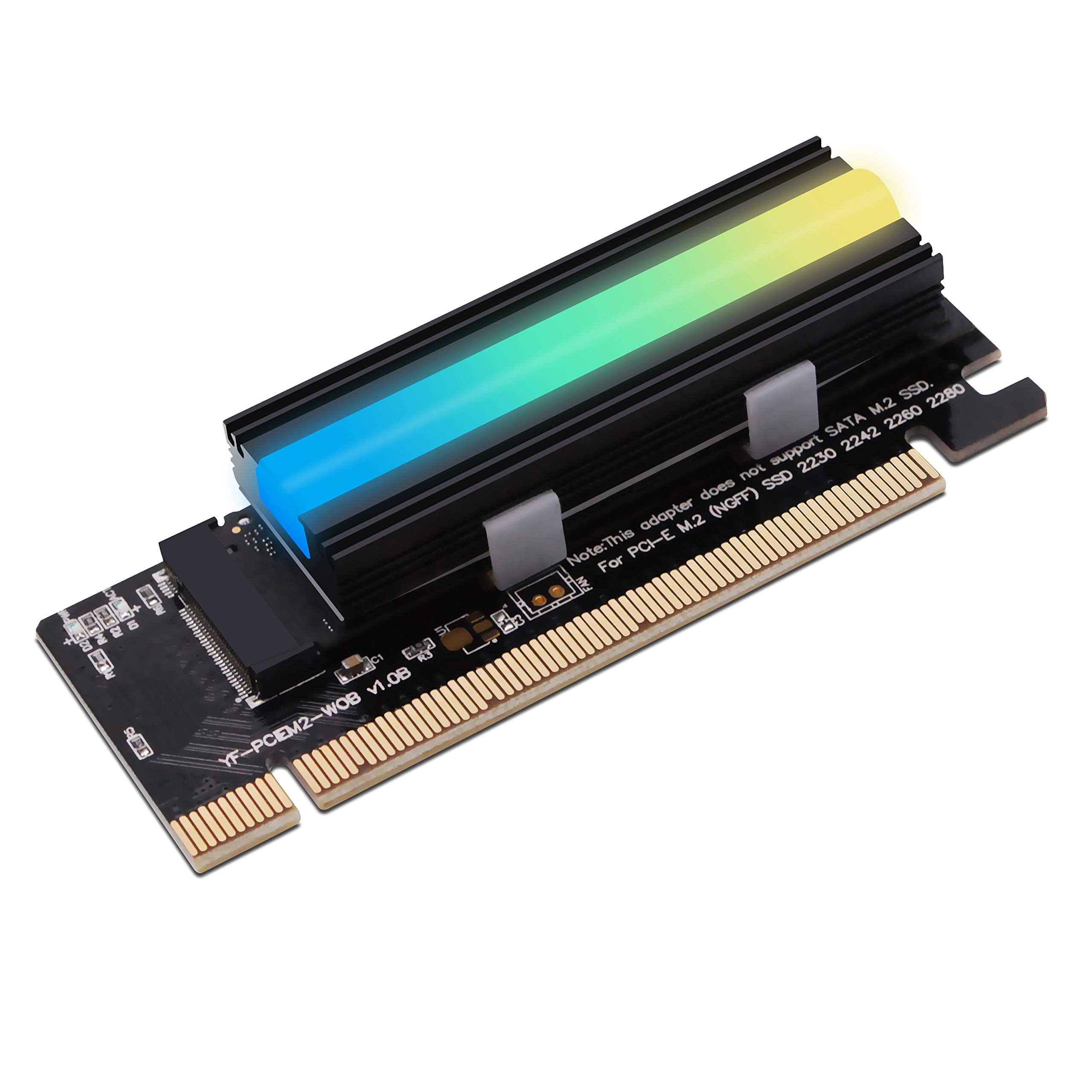 EZDIY-FAB NVME PCIe Adapter with 5V ARGB Heat Sink