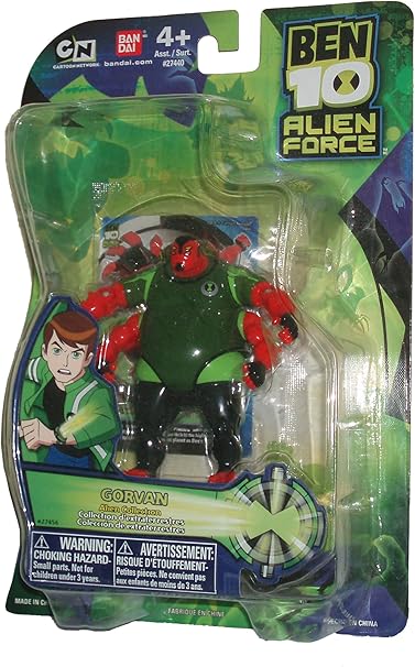 Amazon.com: Ben 10 Alien Force Collection Series 4 inch de alto figura de acción – Alien Collection gorvan con tarjeta de Coleccionable: Toys \u0026 Games