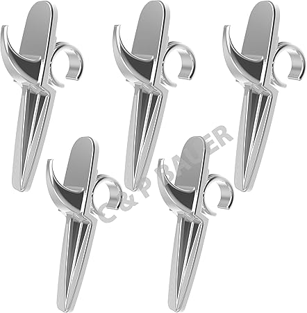 Ganchos universales para toalleros electricos de baño - color cromo