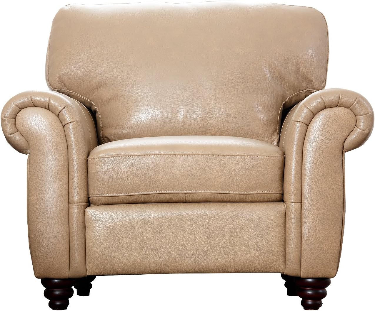 Abbyson Living Parks Premium Top Grain Leather Armchair Home & Kitchen