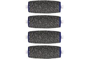 DISCOVERYHEALTH Extra Coarse Pedicure Refill Rollers Compatible With Amope Pedi Perfect Electronic Pedicure Foot File, 4-pack, Professional Grade Replacement Roller Heads