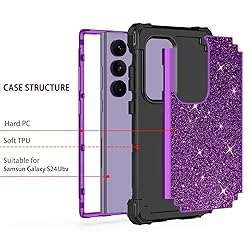 LONTECT for Galaxy S24 Ultra 5G Case Shockproof