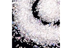 SONGIN Crushed Glass Craft Glitter for Resin, Irregular Metallic Crystal Chips Sprinkles Chunky Glitter Shiny Nail Sequins Flakes for Nail Art DIY Jewelry Making Decoration Vase Filler (2-4mm)