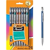 BIC Xtra-Precision Mechanical Pencils, Fine Point, 0.5mm, 24-Count Pack | Mechanical Drafting Pencil Set | Crisp, Precise Lines | Clean-Erasing Lead | Strong Core | Ideal for Drafting and Writing