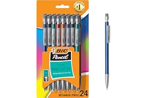 BIC Xtra-Precision Mechanical Pencils with Erasers, Fine Point (0.5mm), 24-Count Pack Mechanical Drafting Pencil Set