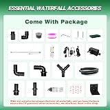 Longrun 30cm Stainless Steel Pond Waterfall Blade Kit with 7 Color LED view 6
