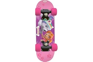 Paw Patrol Kid'S 17-Inch Maple Wood Mini Skateboard Cruiser, Black/Pink (Opaw247-F)