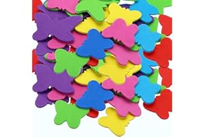 PATIKIL Foam Stickers, 8 Pack 288Pcs EVA Self Adhesive Foam Shape Sticker Craft Supplies for Scrapbook Card DIY Making Home D