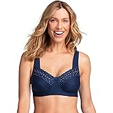 Miss Mary - Broderie Anglaise, Non Wired Bras for Women, Everyday Bras, Comfortable Cotton, Supportive with Full Coverage