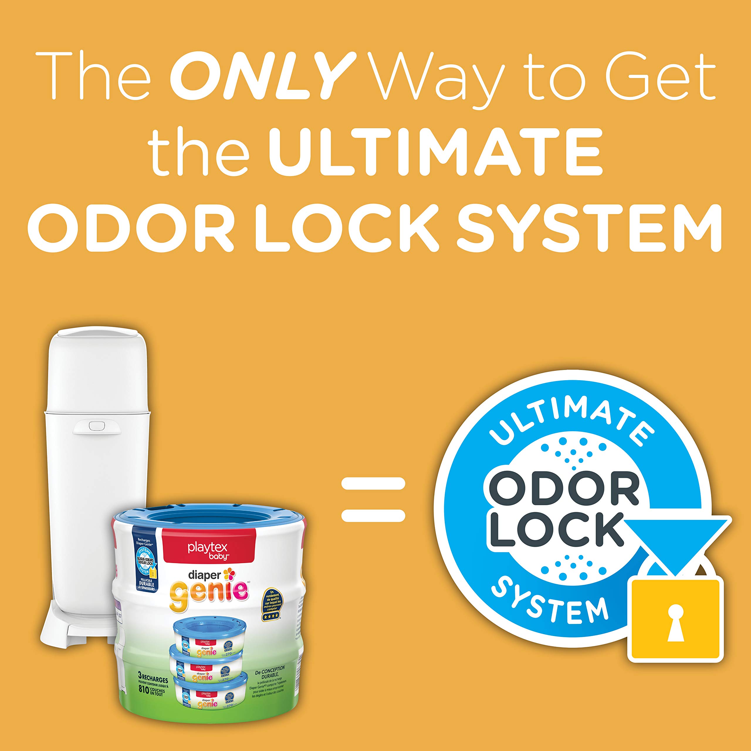 Playtex Diaper Genie Refill Bags, Ideal for Diaper Genie Diaper Pails