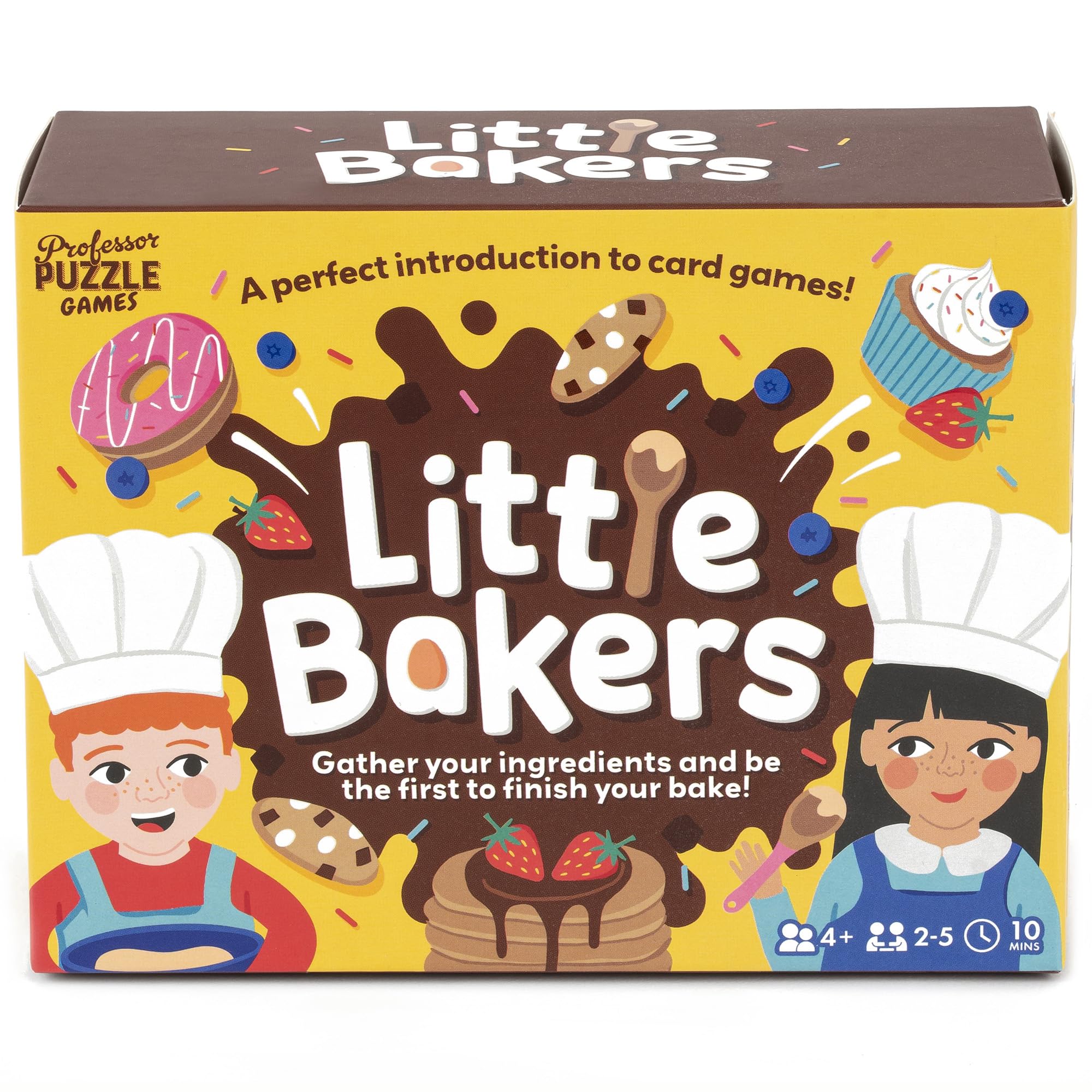 Professor Puzzle: Little Bakers - Ingredients & Recipe Card Game, Fun & Fast Paced, Set Collection, Ideal Starter Game, Kids Ages 4+, 2-5 Players