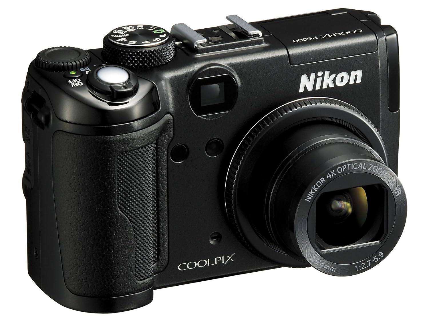 Amazon.com : Nikon Coolpix P6000 13.5MP Digital Camera with 4x Wide Angle  Optical
