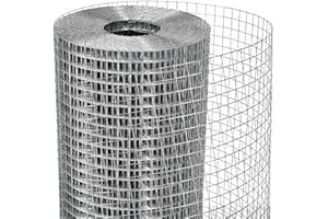 HORCH Hardware Cloth 1/2 inch 48 x 100 Ft 19-Gauge, Chicken Wire Fencing, Chicken Wire Mesh Roll, Mesh Wire Fencing, Gopher Wire for Underground, Rabbit Wire, Chicken Coop Cover, Cage Wire