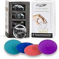 Masontops 8 PC Pickle Pebbles Glass Weight & Pickle Pipes Airlock Kits - Small Regular Mouth Lid For Pickling & Canning