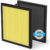 Tailulu Air Purifier Filter for HQKJ-180 Air Purifier, H14 Grade True HEPA for Large Room Filter Allergies Pollen Smoke Dust Pet Dander,Tailulu HQKJ-180 Replacement Filter (Yellow 1Pack)