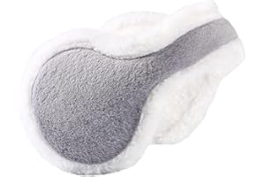 TOPZGLEEY Winter Earmuffs For Women Girls, Faux Soft&Warm Earmuffs Cute Foldable Ear Warmers Ear Covers for Cold Weather