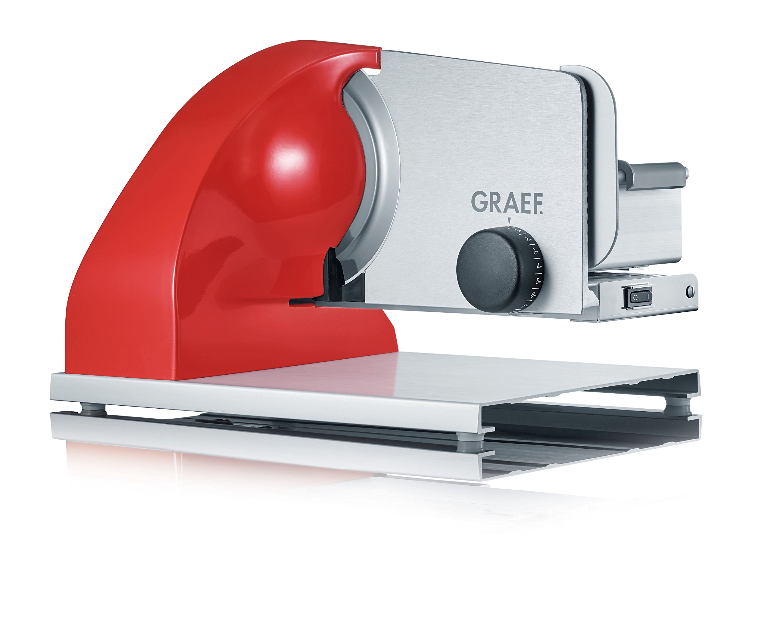 Graef Sks903Eu Trancheuse Alles Aluminium Anodisé/Rouge