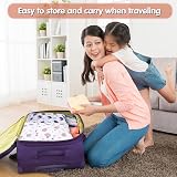 Radsocken Wet Bag 2 Pack Waterproof Reusable Nappy Bags Double Zipper Blue view 6