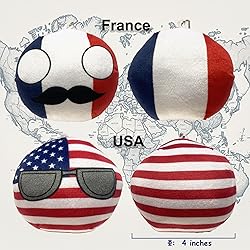 Raclove 6PC Countryballs Plushies - Soft