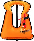 Cressi Snorkel Vest, Orange, Standard