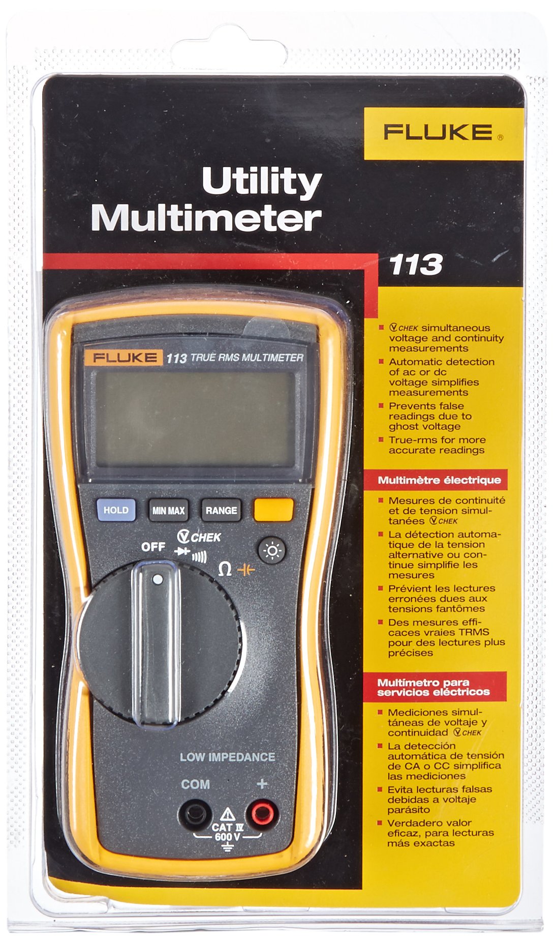 Fluke 113 TrueRMS Utility Multimeter 715933110978 eBay