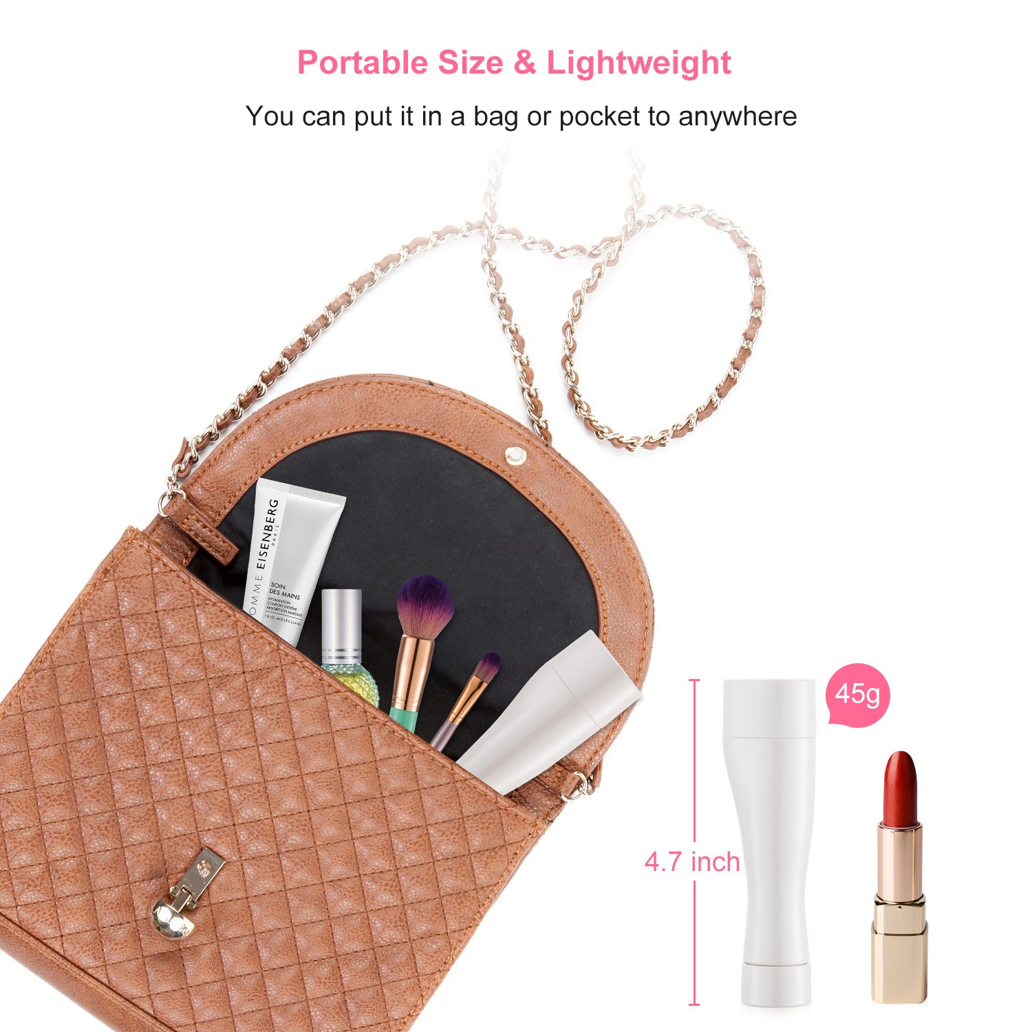 Tobeape Facial Hair Removal for Women, Waterproof Electric Painless Hair Remover Trimmer for Face Facial Armpit Upper Lip Chin Bikini Line Area Arm Leg, Built-in LED Light