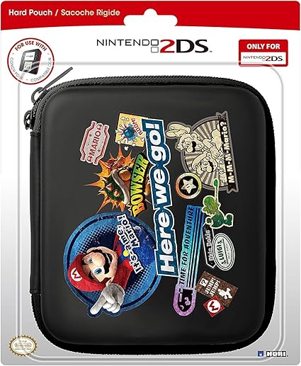 Sacoche Rigide Mario Pour Nintendo 2ds Amazon Fr Jeux Video