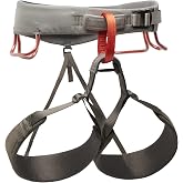 BLACK DIAMOND Men's Momentum Rock Climbing Harness, Adjustable Loops | trakFIT leg loops, pre-threaded buckle, gear loops organize quickdraws, cams, belay tools, and essentials