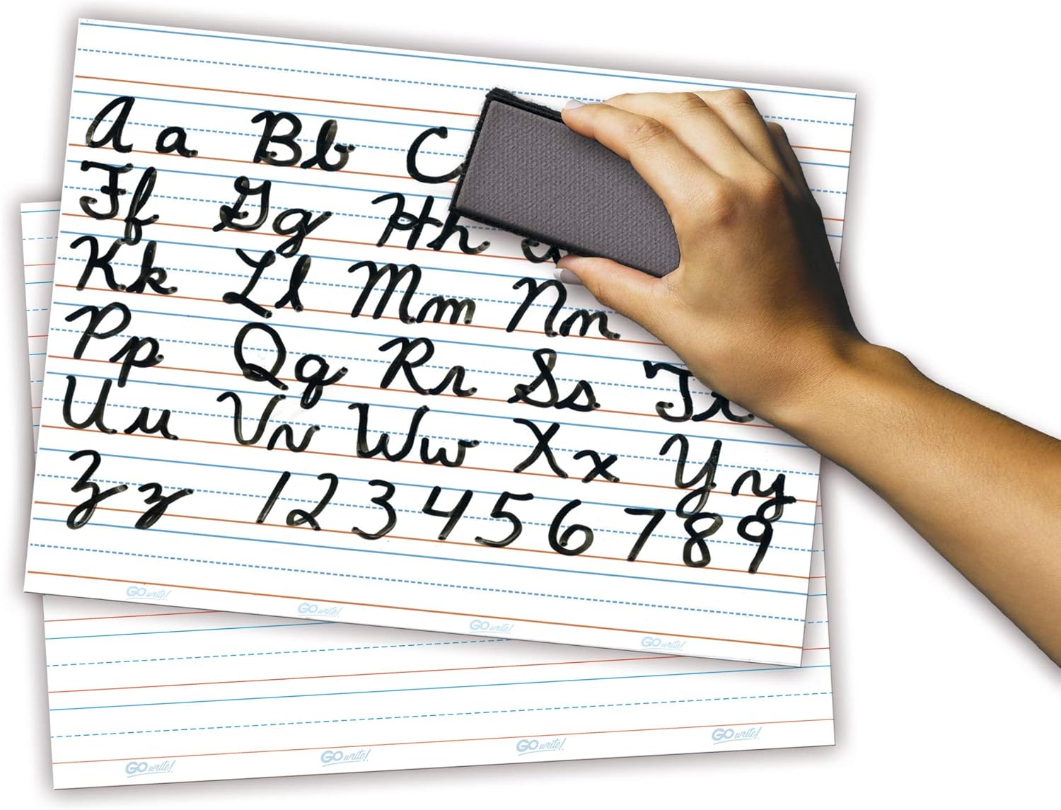 GoWrite! PACASB8511 Self-Adhesive Dry Erase Sheets, White, 8-1/2" x 11", 30 Sheets: Industrial & Scientific