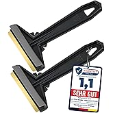 Car Ice Scraper Brass Blade - fast, easy &amp; efficient - [ 2 Pack ] Brass Ice Scraper for Car - Ice Scrapers for Car Windshield Ice Scraper - Original Murska from Europe - for Winter - A054-2 Black Gray