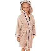 Warm Cuddles Premium Soft Toddler Bathrobe - Rayon from Bamboo Toddler Robe with Hood - Kids Boys & Girls Robe