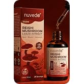 Nuvedo Reishi Mushroom Liquid Extract | 1.69 fl oz | 1:5 Dual Extract | Fruiting Body Extract Only | Alcohol Free Tincture | Supplement for Sleep &amp; Immune Support, Relaxation